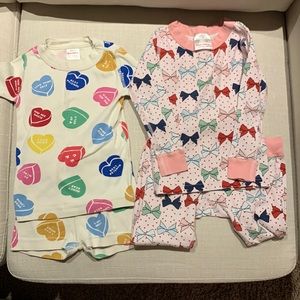 Hanna Andersson Size 3 Pajamas Hearts & Bows